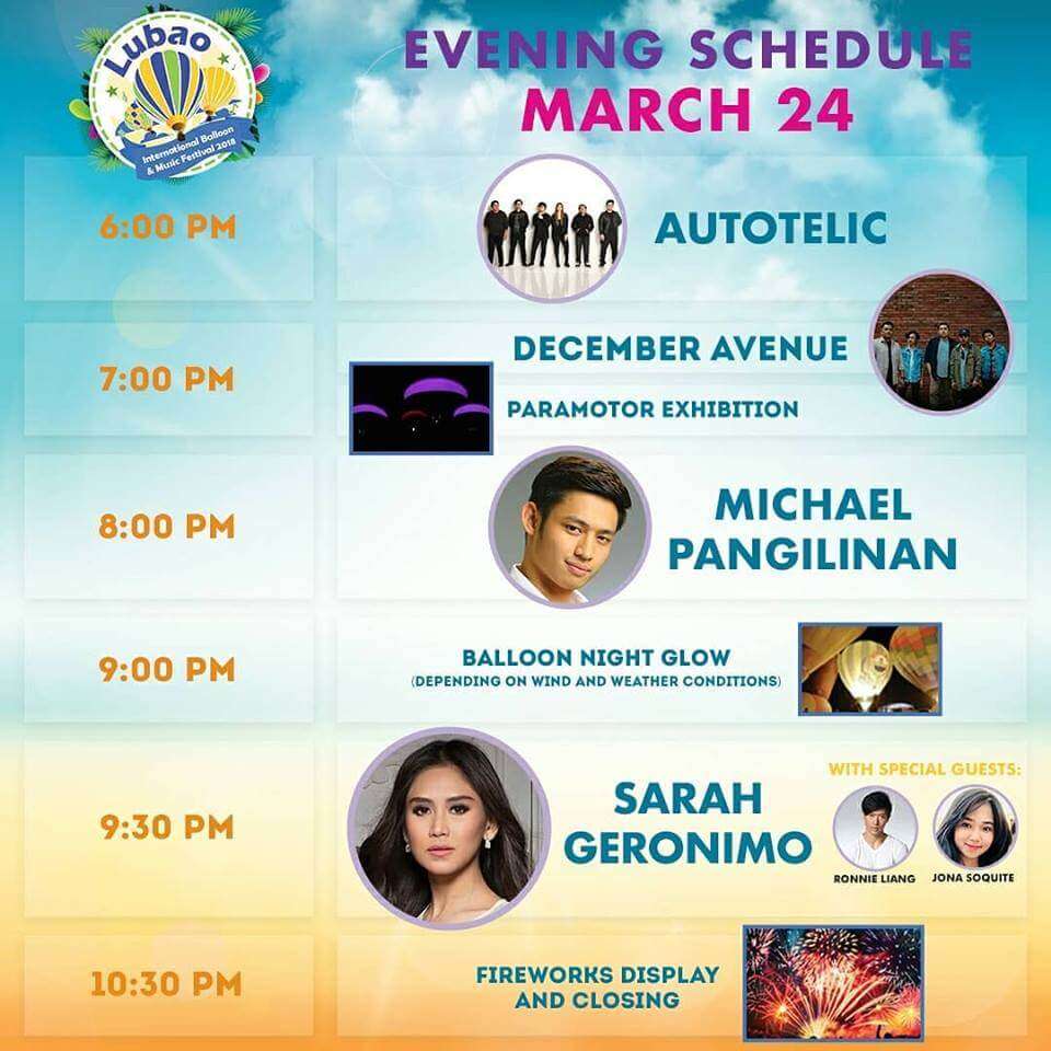 Lubao International Balloon and Music Festival March 24th, 2018