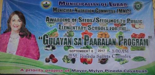 Gulayan sa Paaralan Program 2017