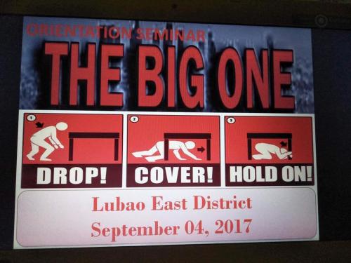 Lubao Orients Schools  to Brace for Big One
