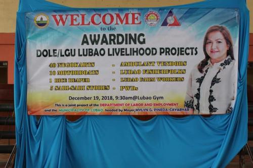 Farmers, PWDs Benefit  from DOLE, Lubao Livelihood Project