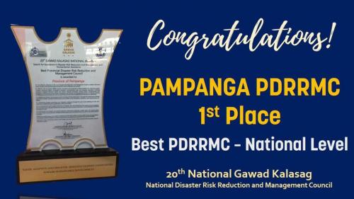 PAMPANGA IS PH'S BEST IN DISASTER RISK REDUCTION